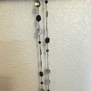 White and Black Lia Sophia Neclace